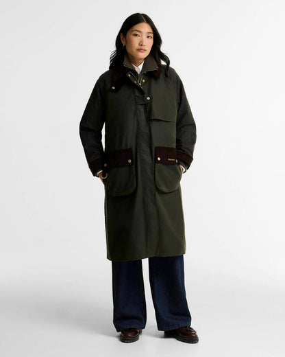 Barbour Dames | Kirklees Checked Waxed Jacket - Colorie the Hague
