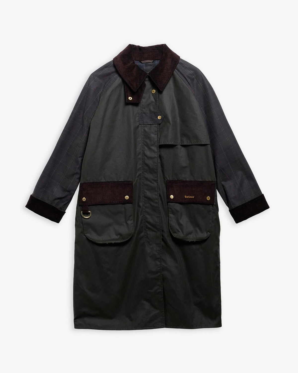 Barbour Dames | Kirklees Checked Waxed Jacket - Colorie the Hague