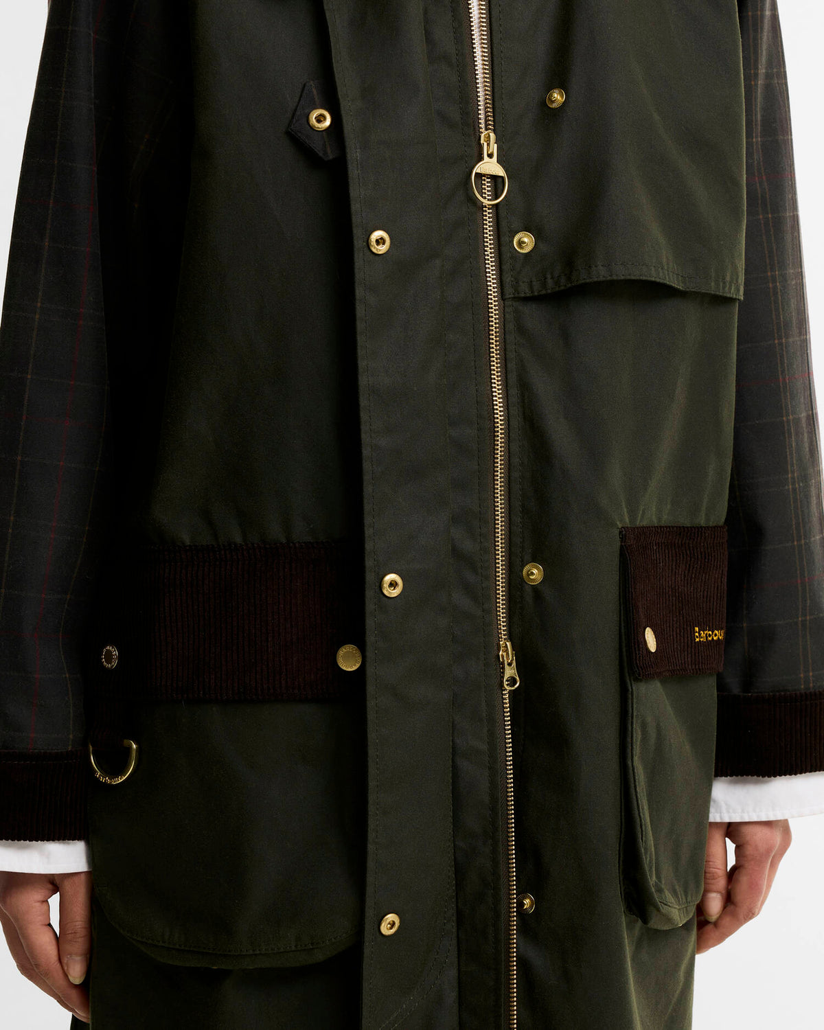 Barbour Dames | Kirklees Checked Waxed Jacket - Colorie the Hague