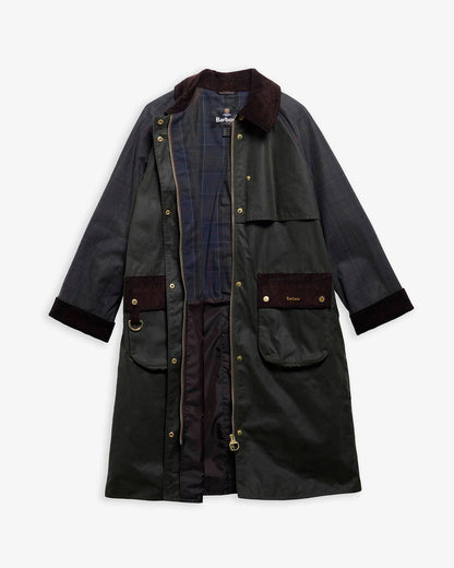 Barbour Dames | Kirklees Checked Waxed Jacket - Colorie the Hague
