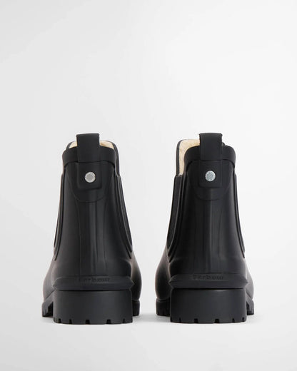 Barbour Dames | Kirkton Ankle Wellingtons | Black On Black - Colorie the Hague