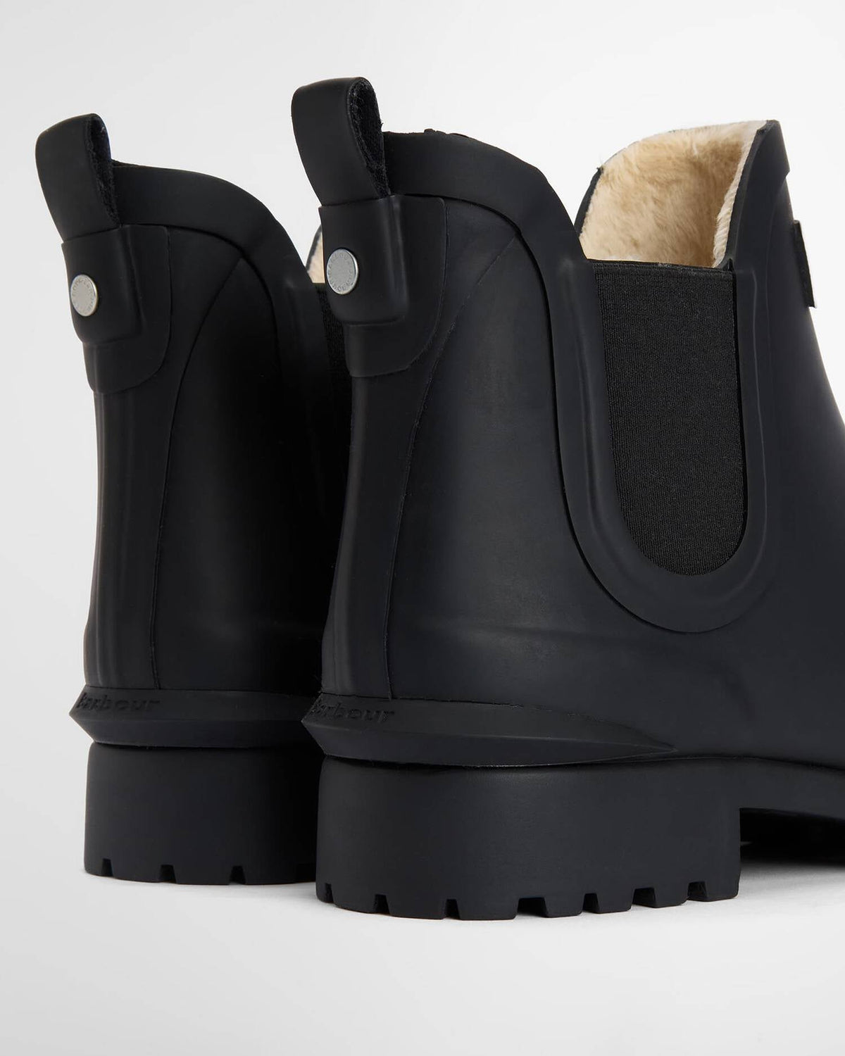 Barbour Dames | Kirkton Ankle Wellingtons | Black On Black - Colorie the Hague