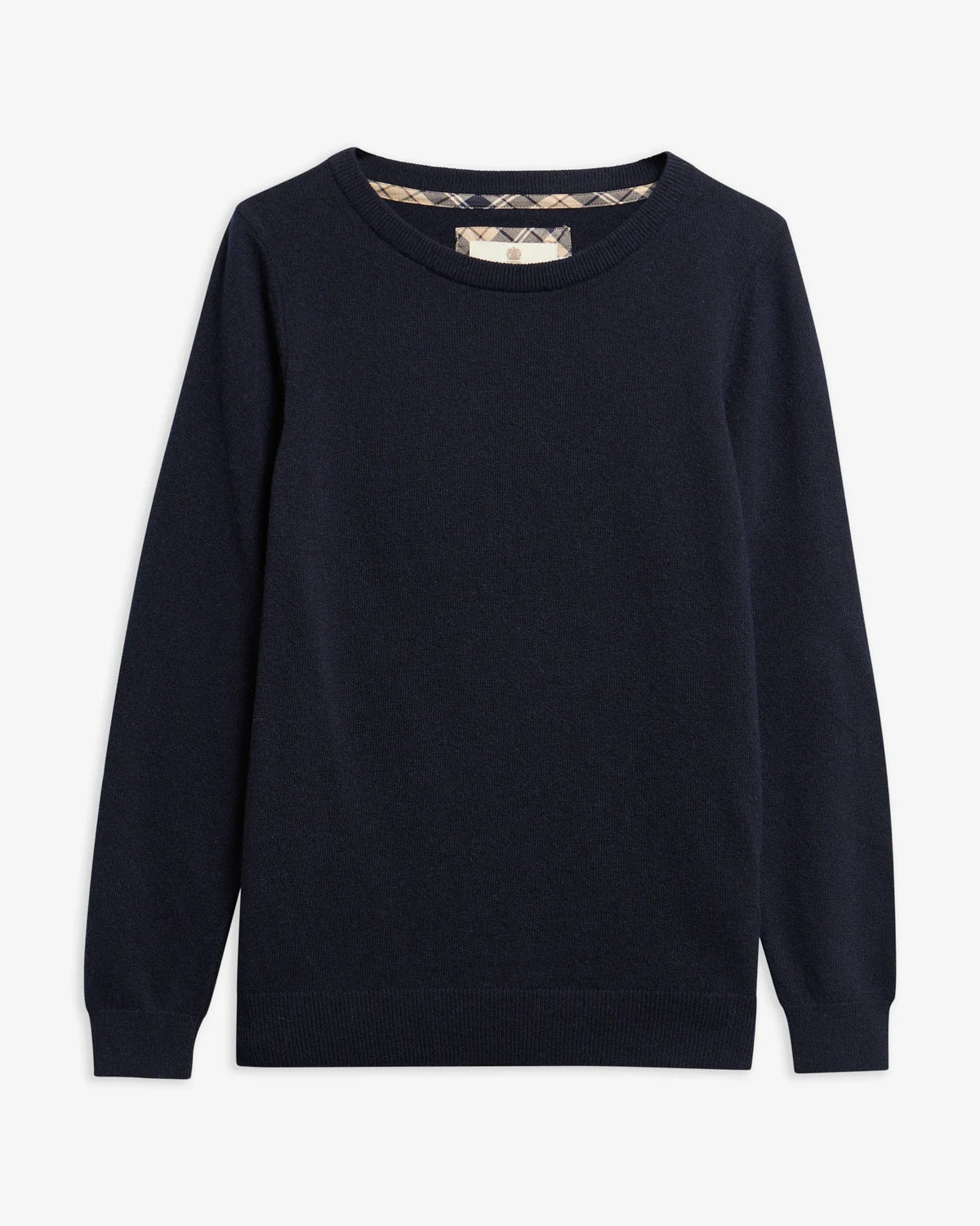 Barbour Dames | Pendle Crew Neck Jumper | Navy - Colorie the Hague