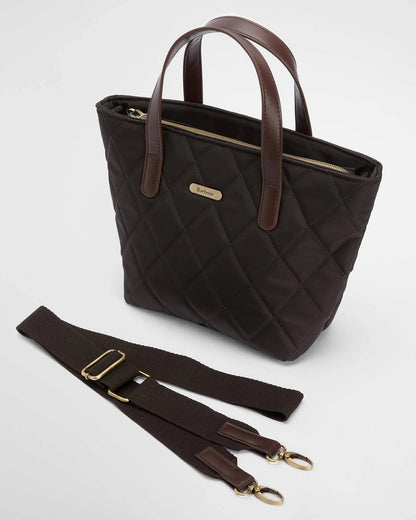 Barbour Dames | Quilted Mini Tote Bag | Olive - Colorie the Hague