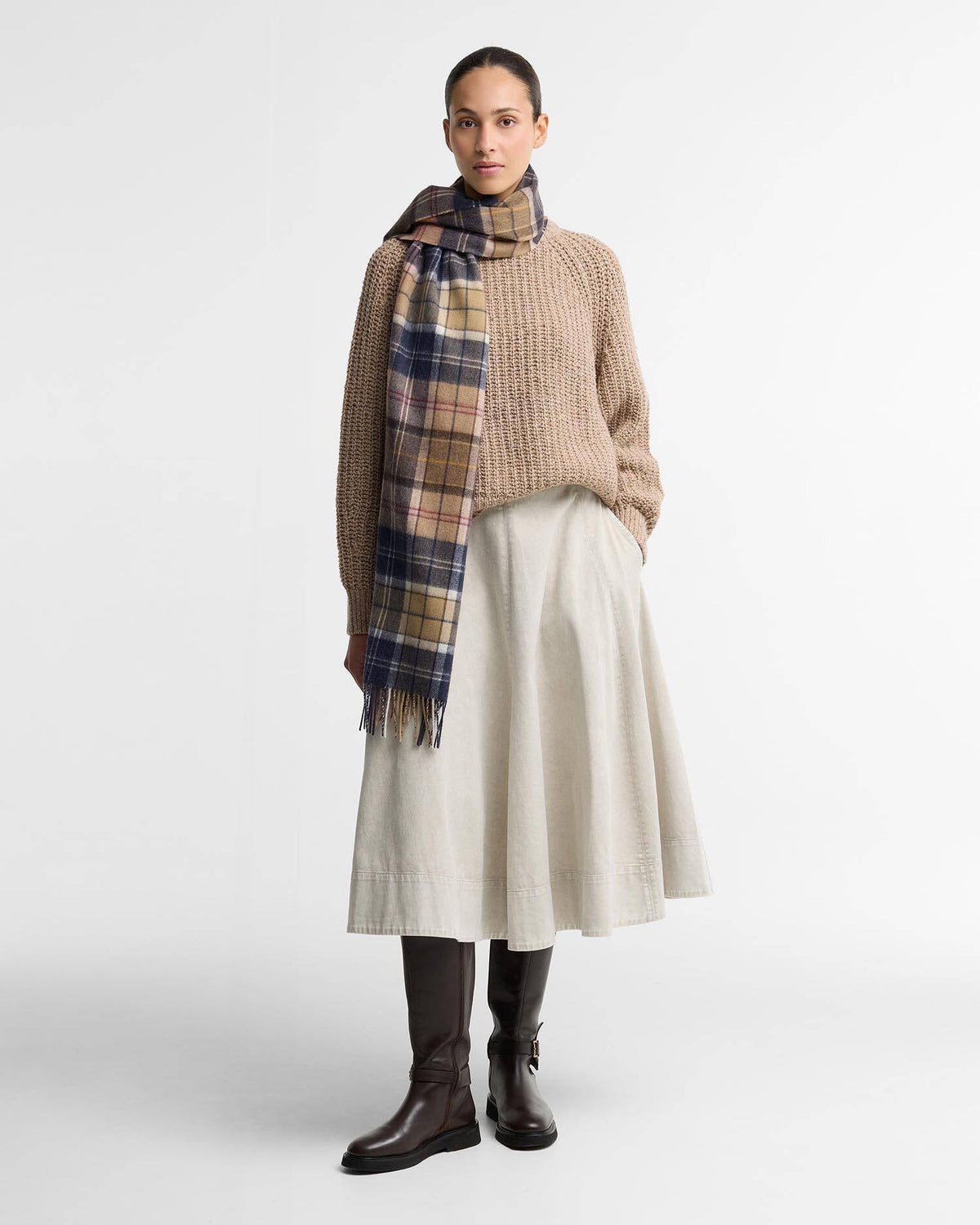 Barbour Dames | Serena Tartan Lambswool Scarf - Colorie the Hague