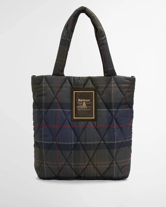 Barbour Dames | Tartan Arlene Quilted Tote Bag - Colorie the Hague