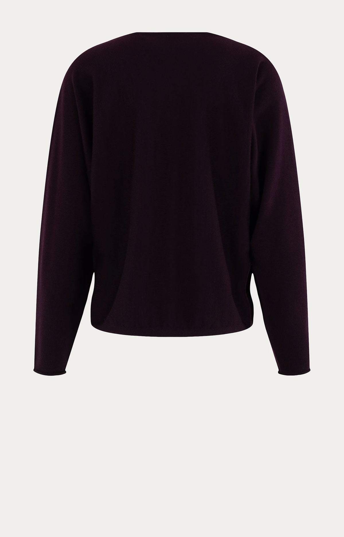 Bellamy Gallery | Wollen Dames pullover | Juta | Eggplant Solid