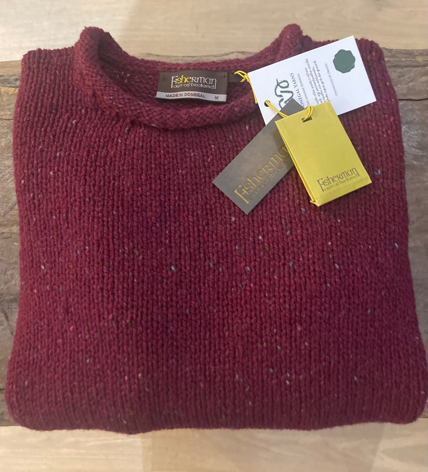 Donegal Fleck Roll Neck | Ierse Wollen Trui | - Colorie