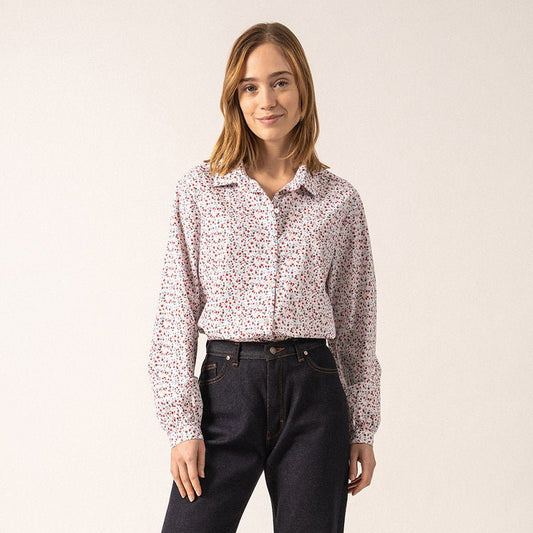 Dun Katoenen Blouse | Alicia - Colorie