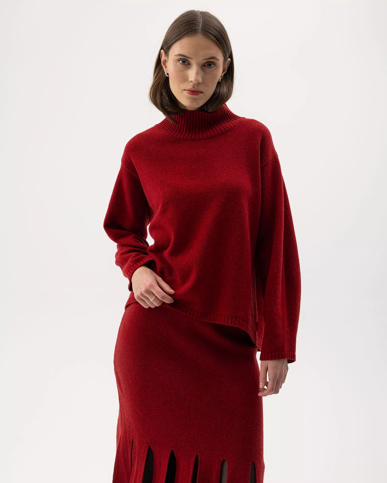 Gebreide Trui | Veronika Turtle | Ruby - Colorie the Hague