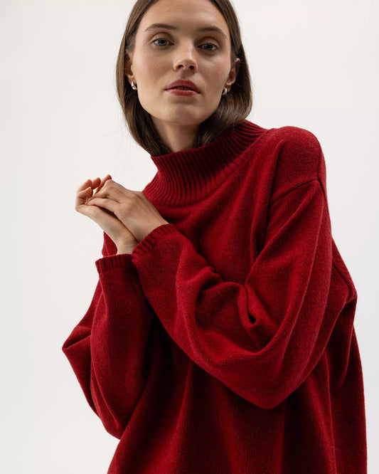 Gebreide Trui | Veronika Turtle | Ruby - Colorie the Hague