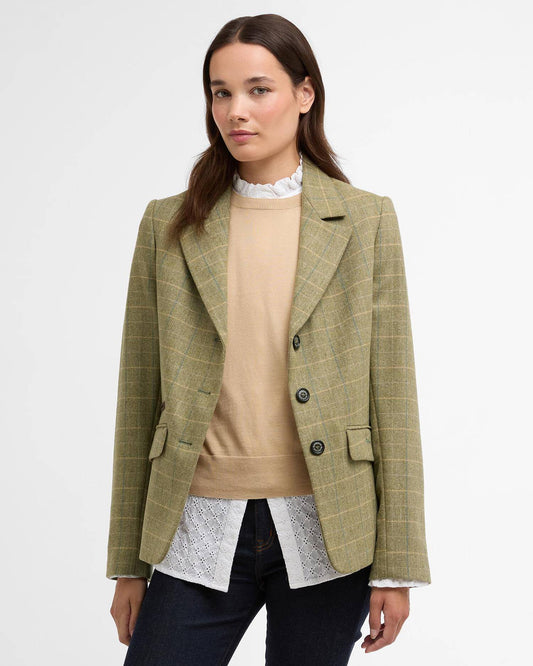 Getailleerde Blazer | Groen Tartan - Colorie the Hague