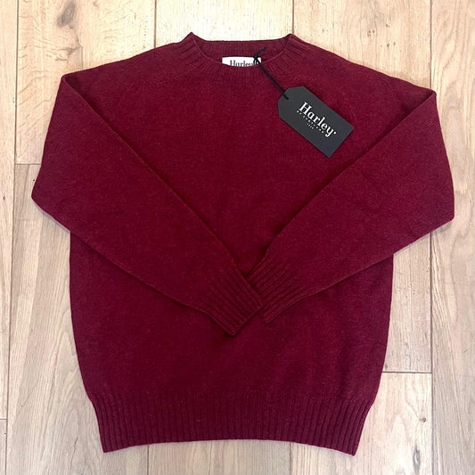 Harley of Scotland Dames Trui | Zachte Lamswol | Russet Red - Colorie the Hague
