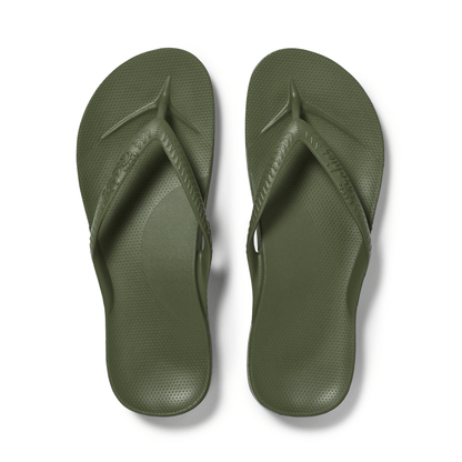 Heren Slippers Met Voetbed | Olive - Colorie the Hague