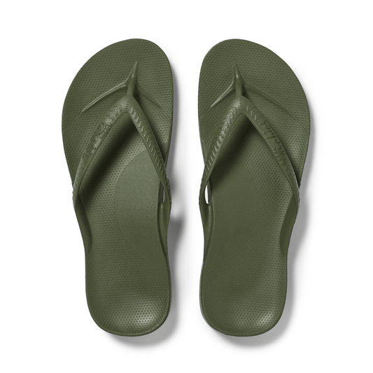 Heren Slippers Met Voetbed | Olive - Colorie the Hague