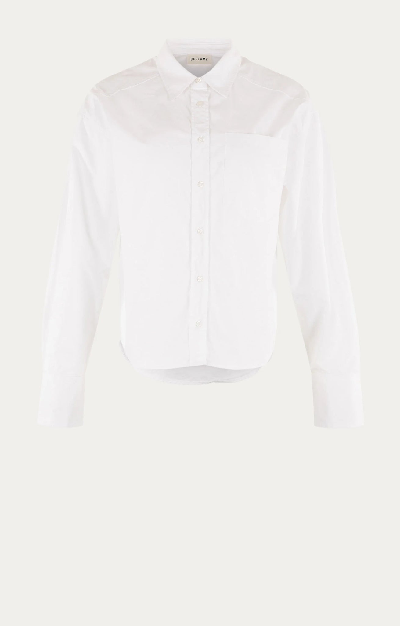 Katoenen Blouse | Aska | White Solid - Colorie the Hague