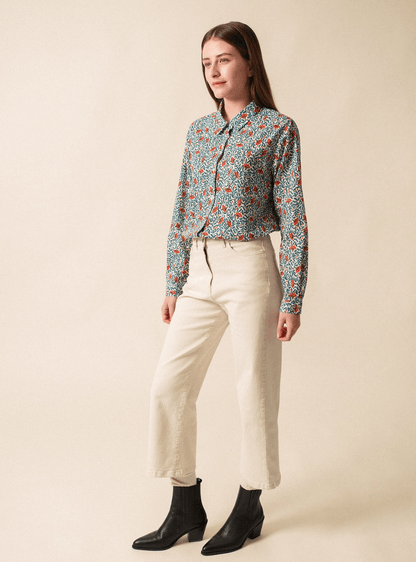 Katoenen Blouse | Fanny Mer De Glace - Colorie the Hague