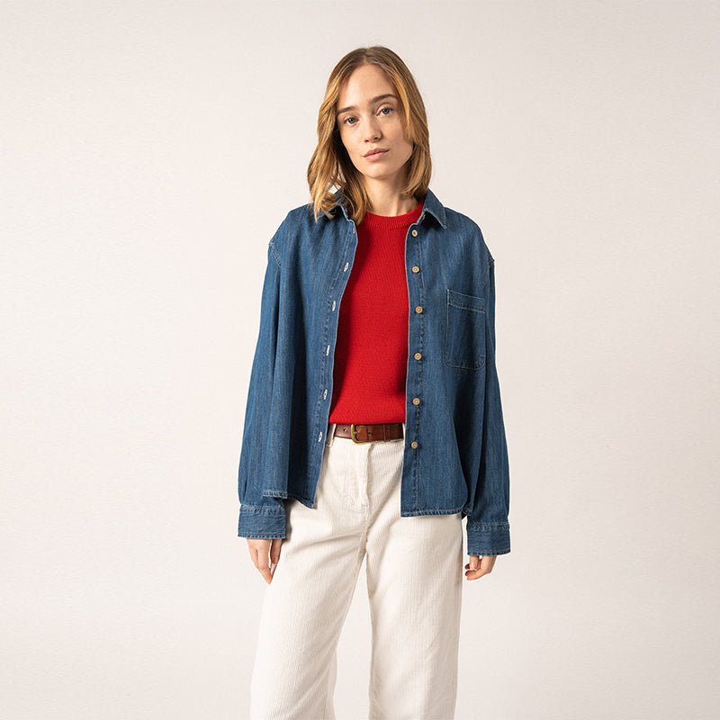 Katoenen Blouse | Tea ML - Colorie the Hague