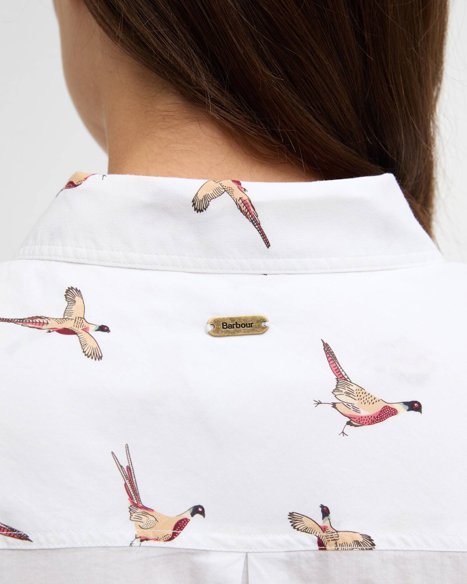 Katoenen Blouse | Vogel Patroon - Colorie the Hague