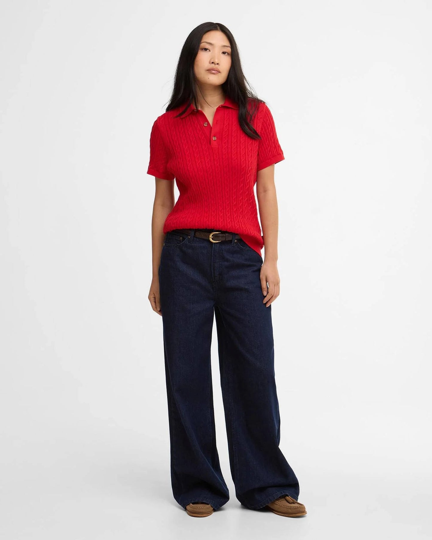 Katoenen Polo | Rood - Colorie the Hague