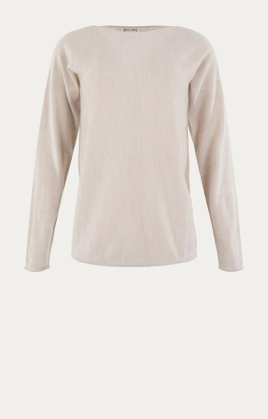 Katoenen Top | Judith | Sand Solid - Colorie the Hague