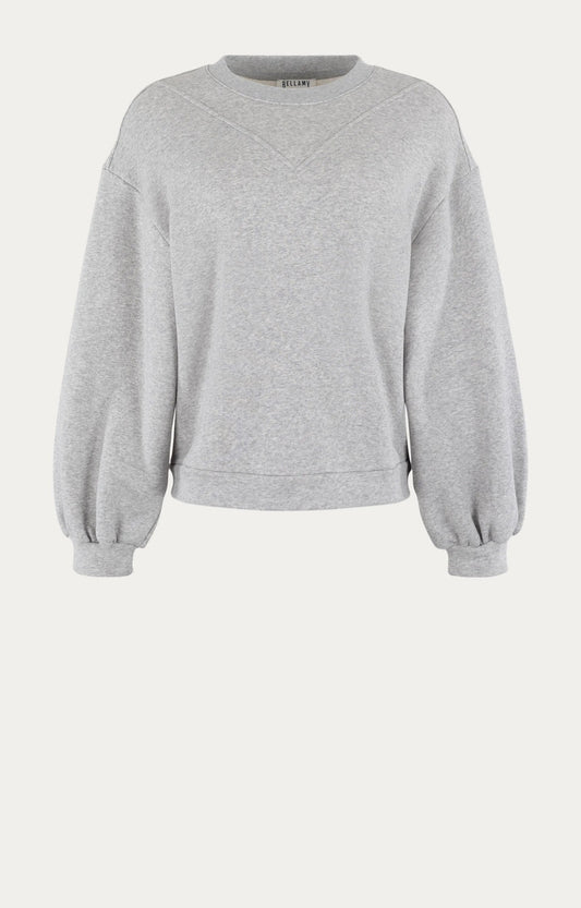 Katoenen Trui | Acacia | Grey Melange Solid - Colorie the Hague