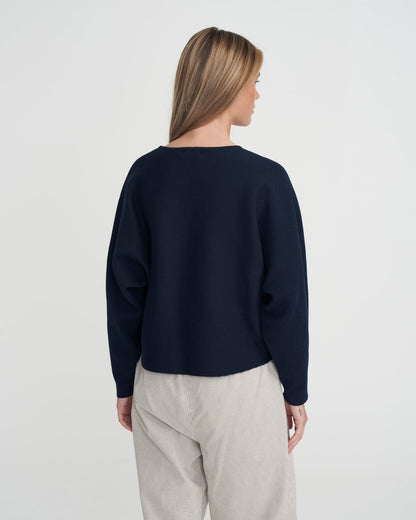 Katoenen V Hals Trui | Barbro - Colorie