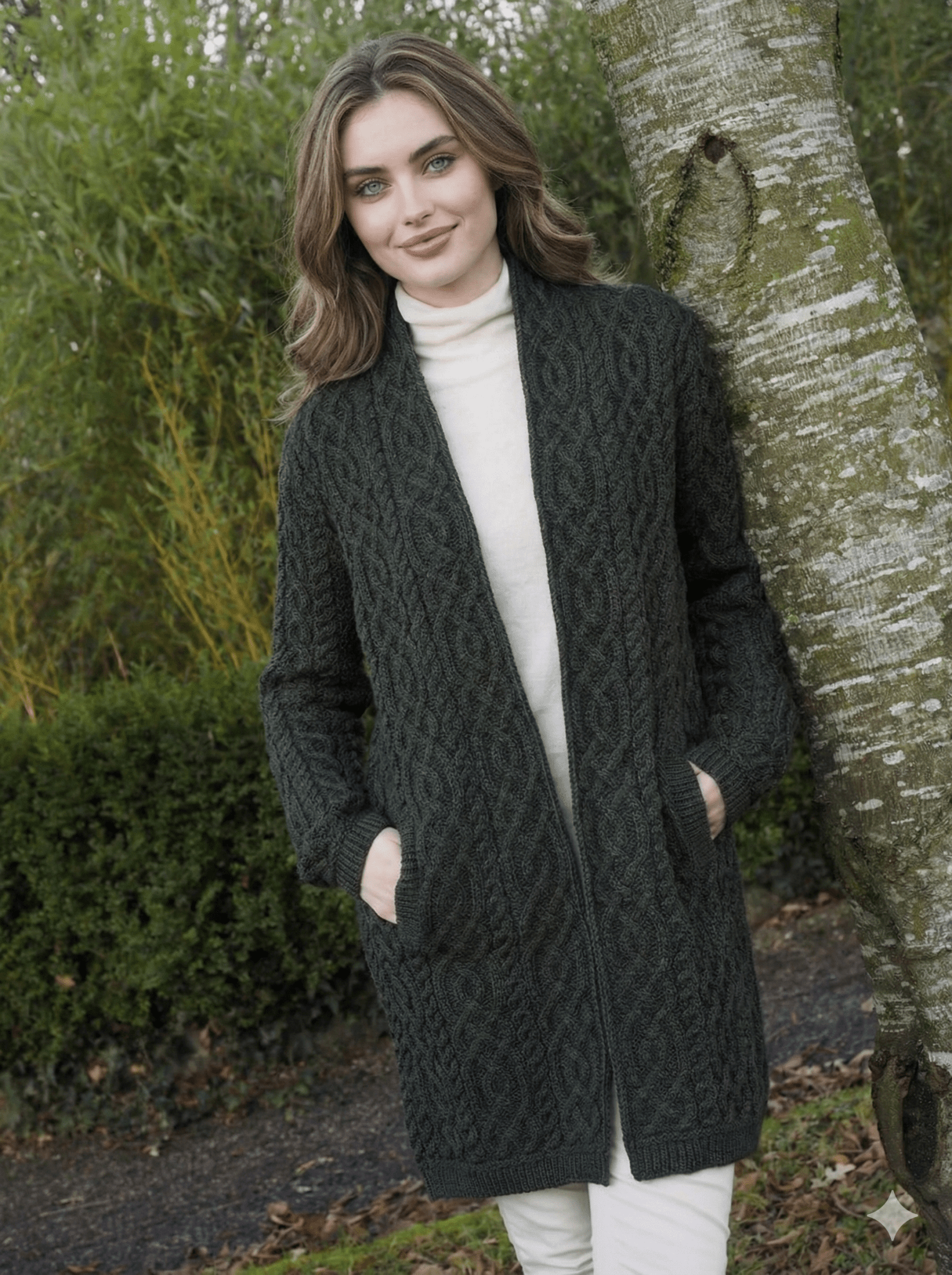 Lang Wollen Vest | Celtic Braid - Colorie the Hague