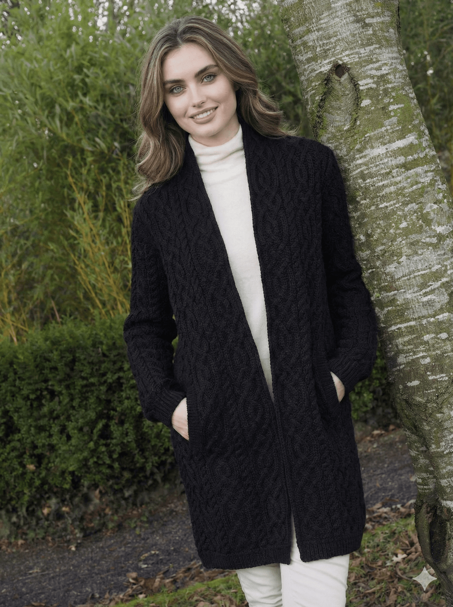 Lang Wollen Vest | Celtic Braid - Colorie the Hague