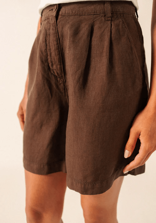 Linnen Bermuda | Malvina - Colorie the Hague