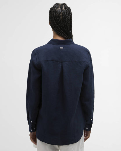 Linnen Blouse | Navy - Colorie the Hague