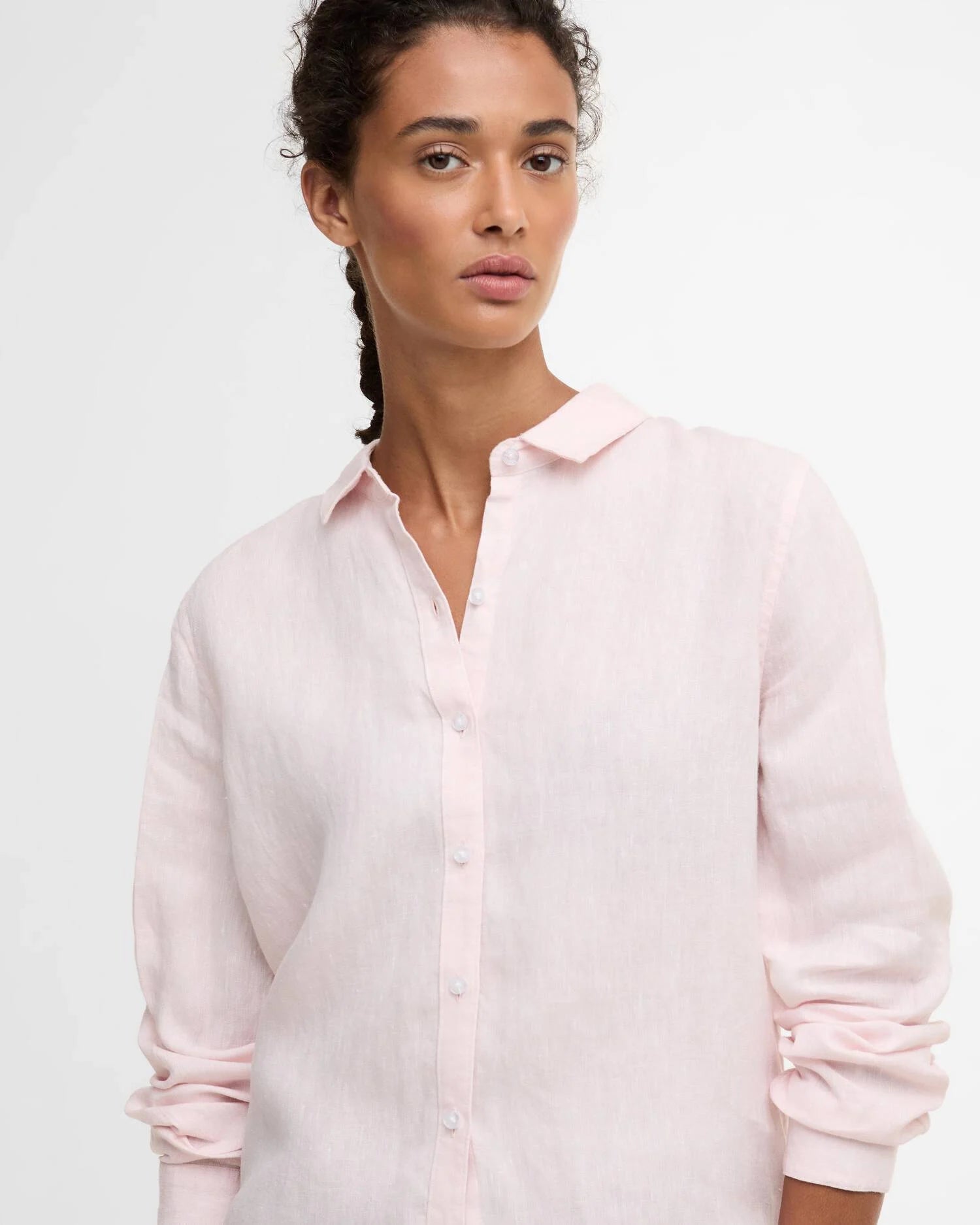 Linnen Blouse | Roze - Colorie the Hague