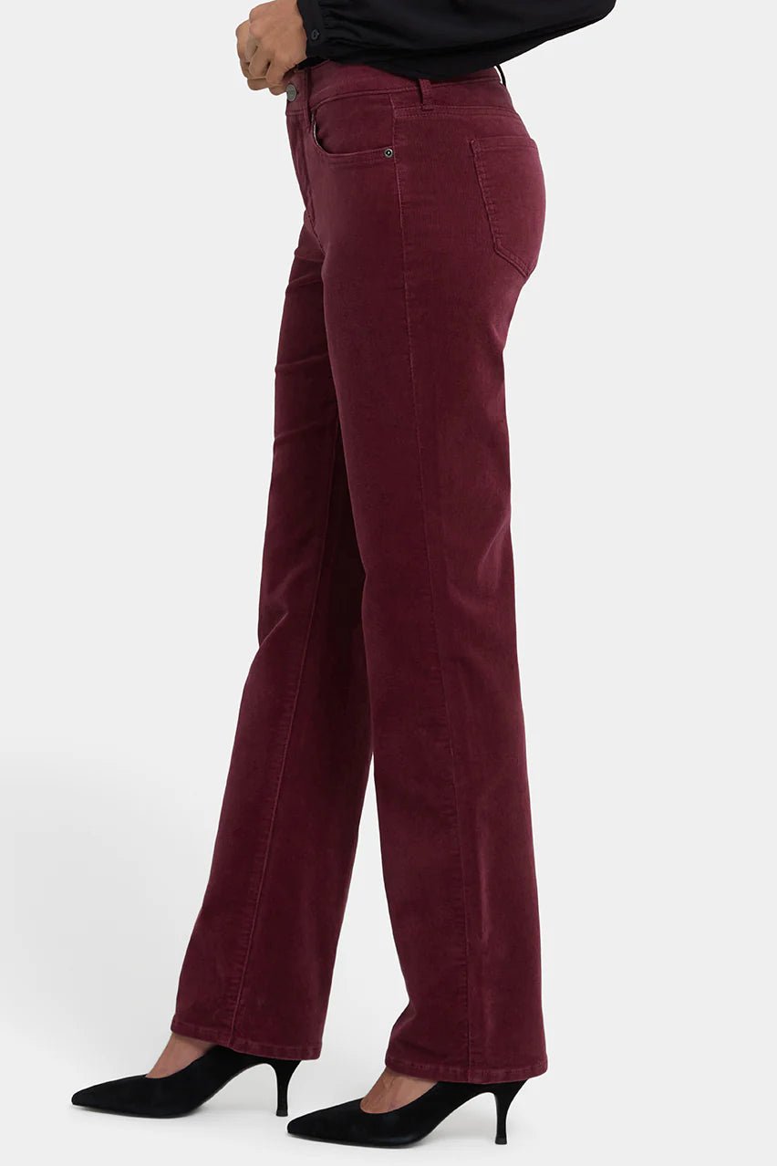 Marilyn Straight Rib Broek | Sienna Red - Colorie the Hague