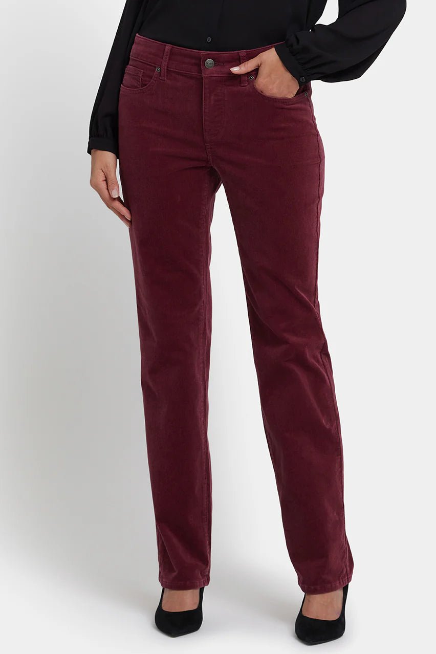 Marilyn Straight Rib Broek | Sienna Red - Colorie the Hague