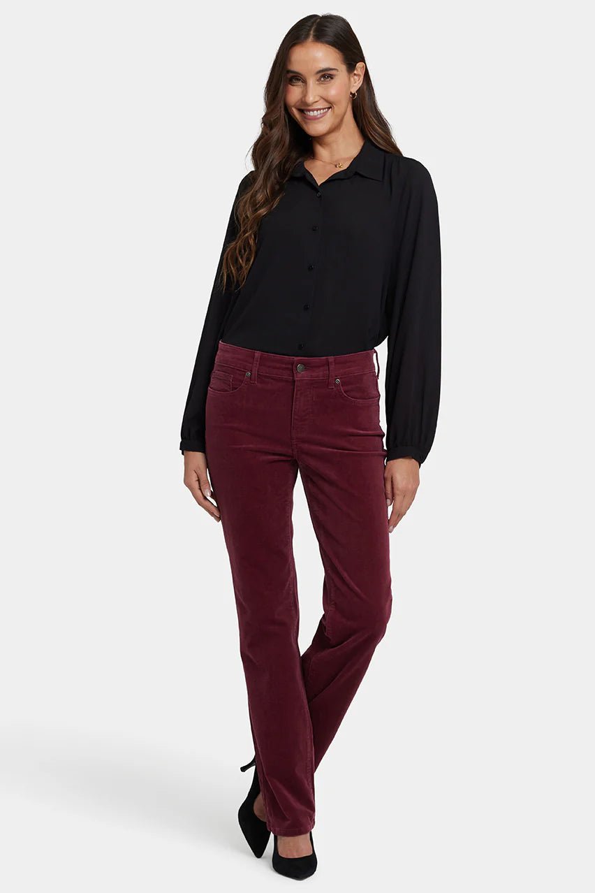 Marilyn Straight Rib Broek | Sienna Red - Colorie the Hague