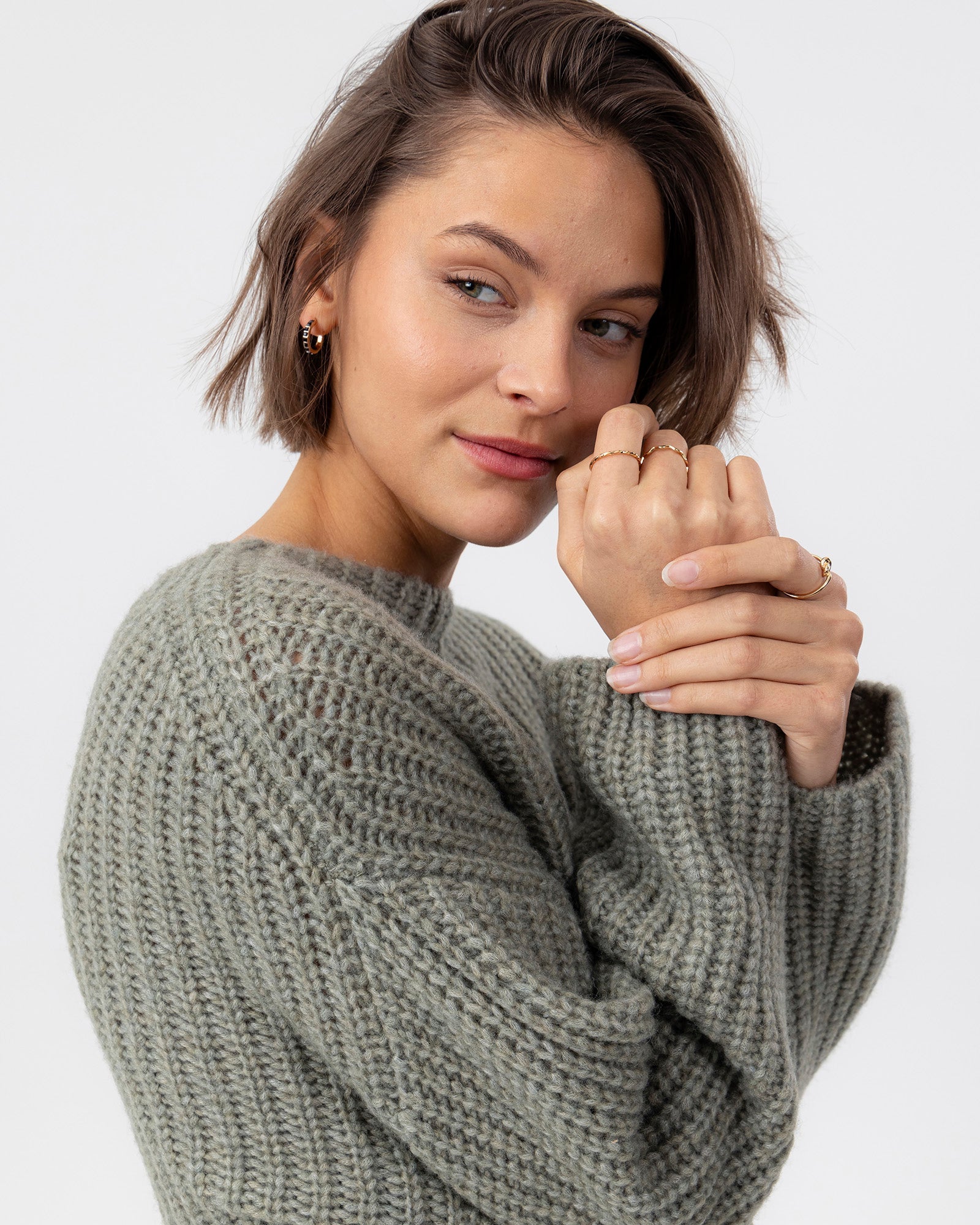 Merino Mix Trui | Eucalyptus - Colorie