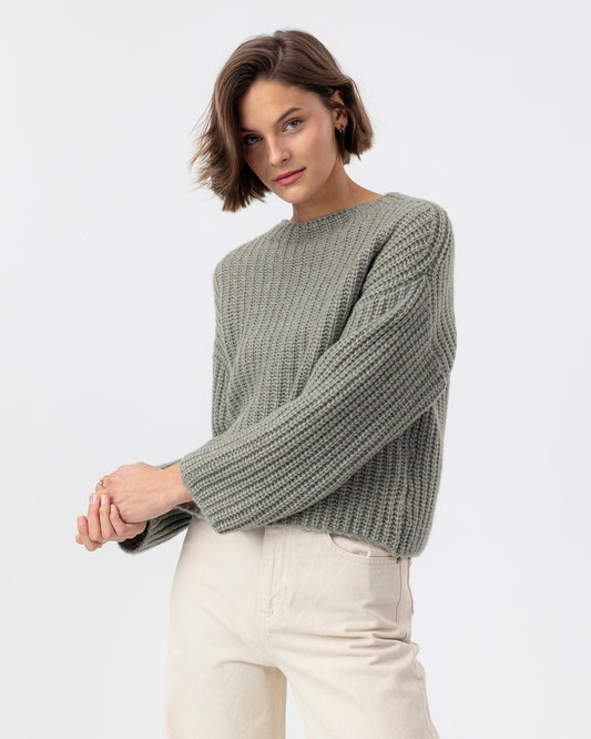 Merino Mix Trui | Eucalyptus - Colorie