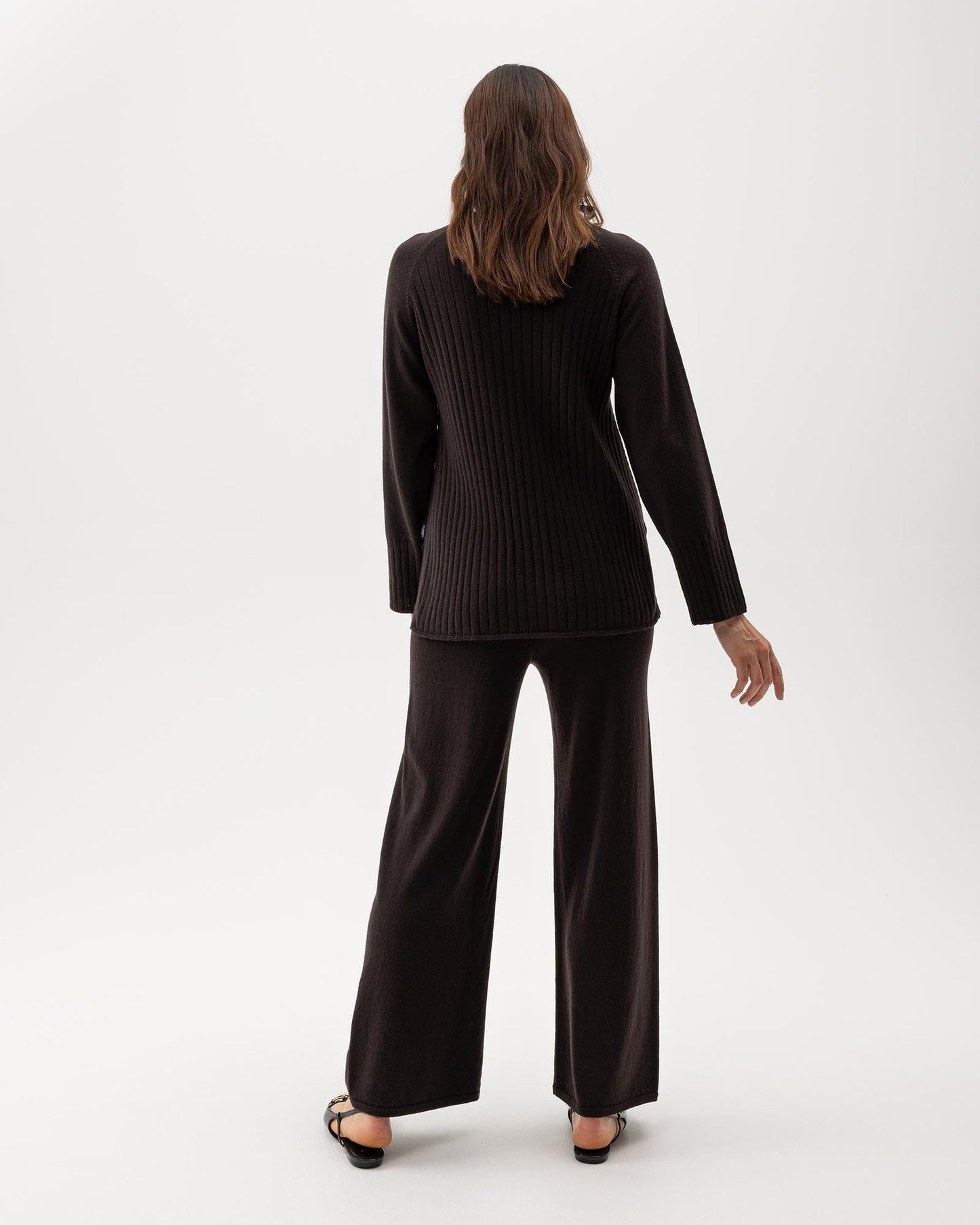 Merino Wollen Broek | Dark Chocolat - Colorie