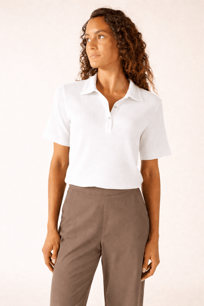 Romy | Katoenen Polo - Colorie the Hague