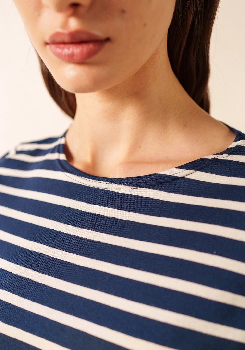 Saint James Dames Etrille | Bretonse Streep Shirt met Korte Mouw - Colorie the Hague