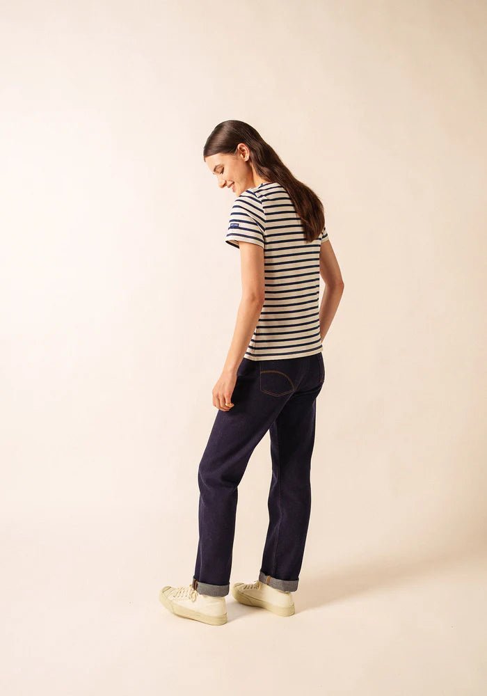 Saint James Dames Etrille | Bretonse Streep Shirt met Korte Mouw - Colorie the Hague