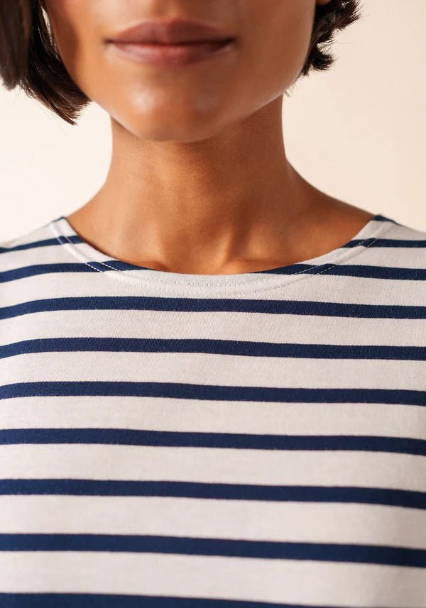 Saint James Dames Etrille | Bretonse Streep Shirt met Korte Mouw - Colorie the Hague