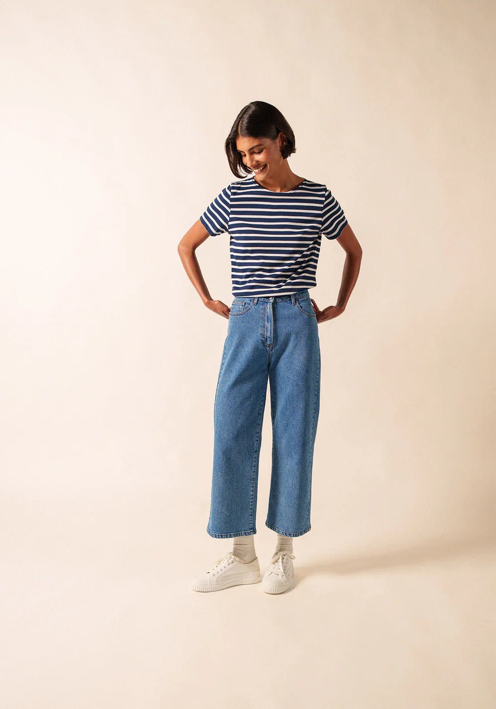 Saint James Dames Etrille | Bretonse Streep Shirt met Korte Mouw - Colorie the Hague