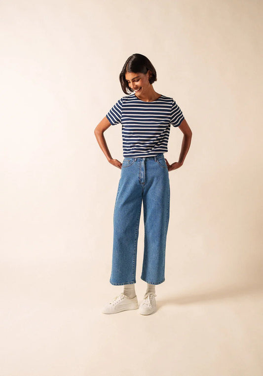 Saint James Dames Etrille | Bretonse Streep Shirt met Korte Mouw - Colorie the Hague