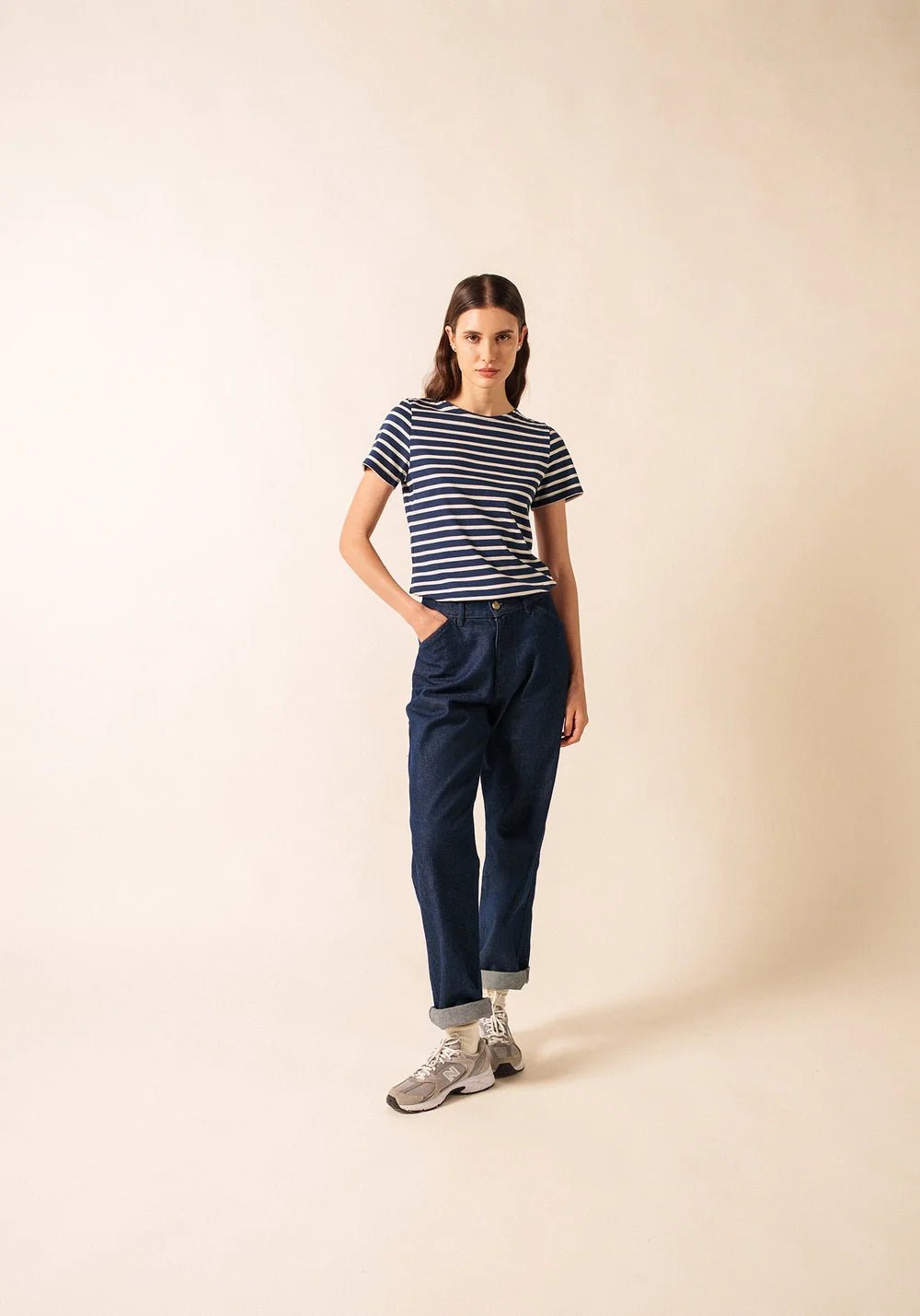 Saint James Dames Etrille | Bretonse Streep Shirt met Korte Mouw - Colorie the Hague