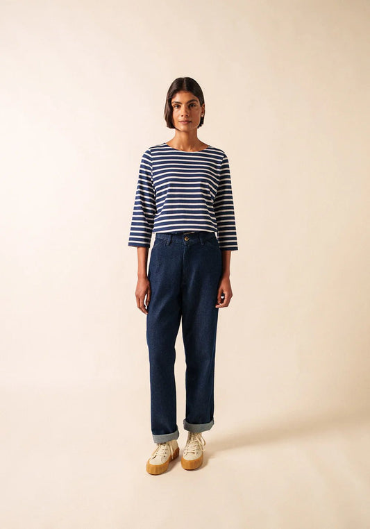 Saint James Dames - Galathee | Bretonse Streep Shirt met 3/4 Mouw - Colorie the Hague
