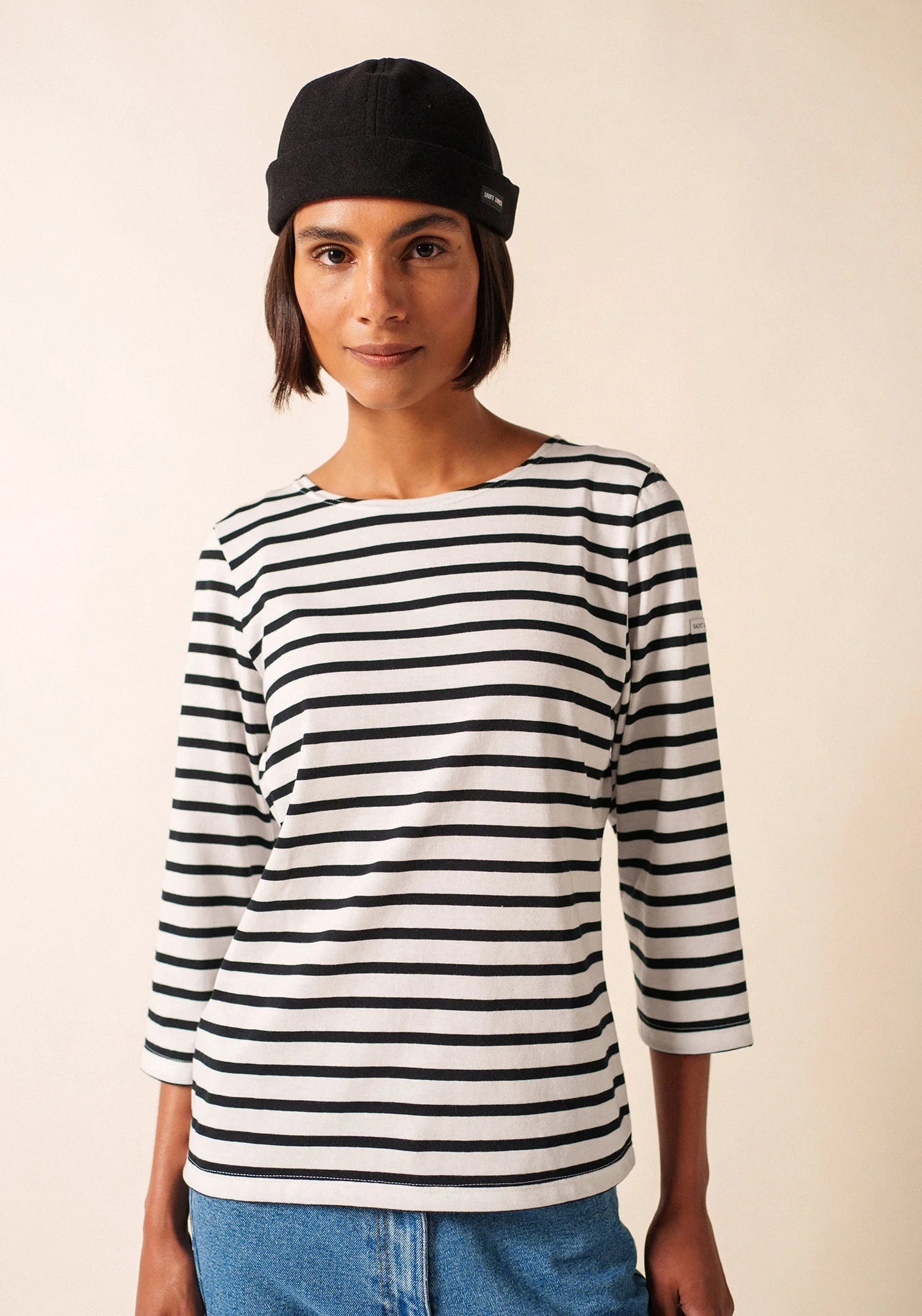 Saint James Dames - Galathee | Bretonse Streep Shirt met 3/4 Mouw - Colorie the Hague