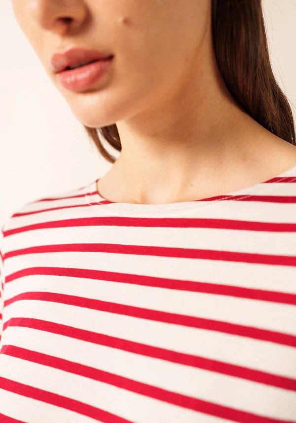 Saint James Dames - Galathee | Bretonse Streep Shirt met 3/4 Mouw - Colorie the Hague