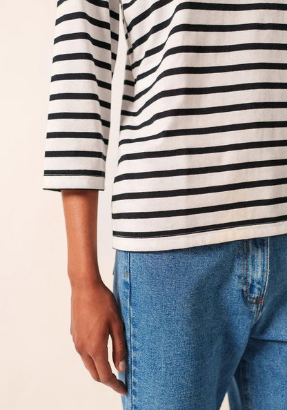 Saint James Dames - Galathee | Bretonse Streep Shirt met 3/4 Mouw - Colorie the Hague