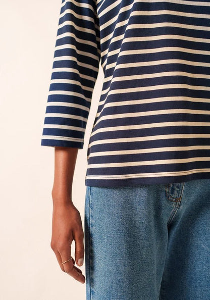 Saint James Dames - Galathee | Bretonse Streep Shirt met 3/4 Mouw - Colorie the Hague